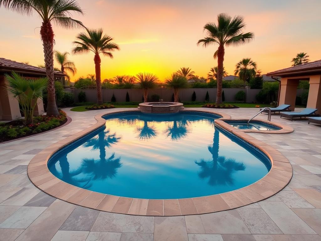 Resort-Style Pool — landscaping project in Las Vegas, NV