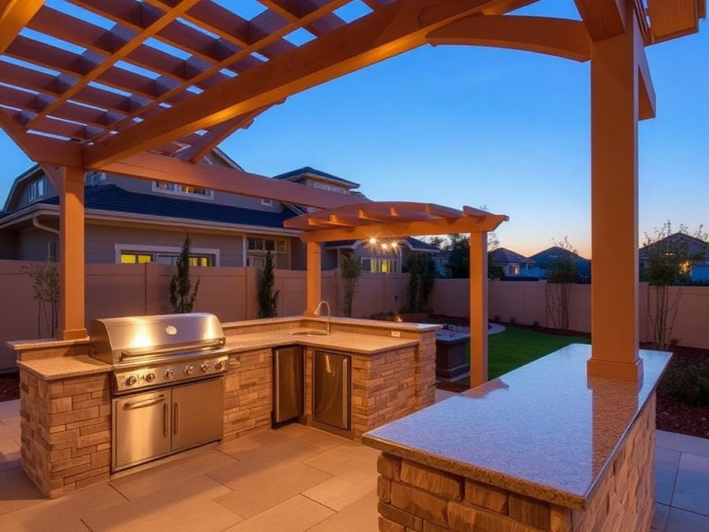 Outdoor Kitchen — landscaping project in Spanish Springs, NV